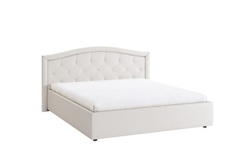 Двуспальная кровать Верона 1,6 белый (экокожа) в Артеме