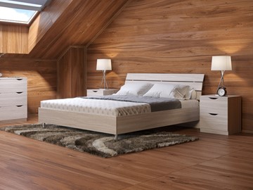 Кровать двуспальная Rest 1, 160х200, дуб шамони во Владивостоке