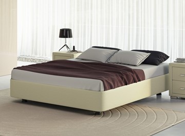 Спальная кровать Орматек Rocky Base 160x200, Экокожа (Кремовый) в Уссурийске