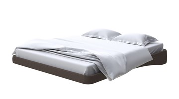 Парящая кровать 2-спальная 160х200, Рогожка (Savana Chocolate) в Артеме
