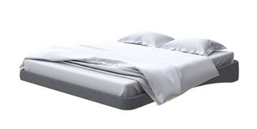 Парящая кровать 160х200, Рогожка (Savana Grey) в Артеме