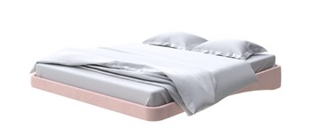 Парящая кровать 2-спальная 200х200, Велюр (Ultra Розовый мусс) во Владивостоке