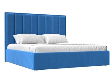 Кровать с механизмом двуспальная Афродита 160, Голубой (Велюр) в Артеме