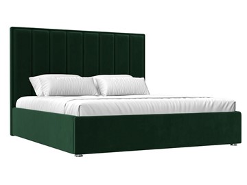 Кровать с подъемным механизмом Афродита 160, Зеленый (Велюр) в Артеме