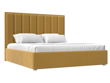 Кровать с механизмом двуспальная Афродита 160, Желтый (Микровельвет) в Артеме