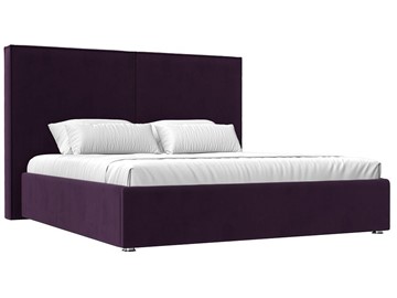 Двуспальная кровать с механизмом Аура 160, Фиолетовый (Велюр) во Владивостоке