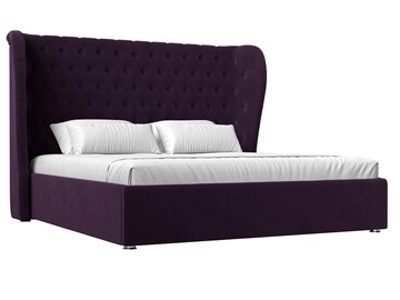 Двуспальная кровать с механизмом Далия 160, Фиолетовый (Велюр) во Владивостоке