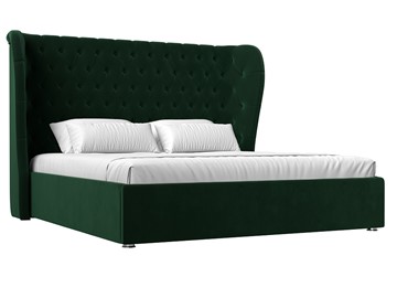 Кровать с подъемным механизмом Далия 160, Зеленый (Велюр) в Артеме