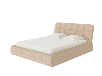Спальная кровать Corso-6 160х200, Рогожка (Тетра Имбирь) в Артеме
