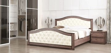 Кровать спальная СВ-Стиль Стиль 1, 160х190, кожзам, с основанием в Артеме