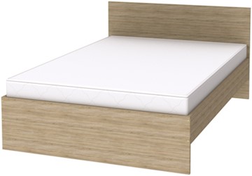 Кровать 1.5-спальная K14 с основанием, цвет Дуб Сонома в Артеме
