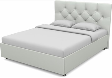 Кровать 1.5-спальная Моника 1400 с основанием (Nitro White) в Артеме