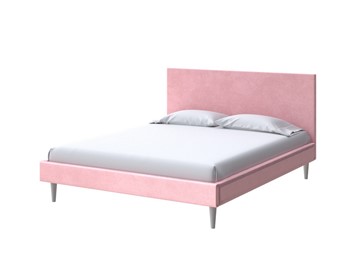 Односпальная кровать Claro 90х200, Велюр (Casa Жемчужно-розовый) в Находке