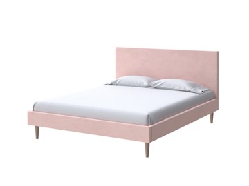 Спальная кровать Claro 90х200, Велюр (Ultra Розовый мусс) в Уссурийске