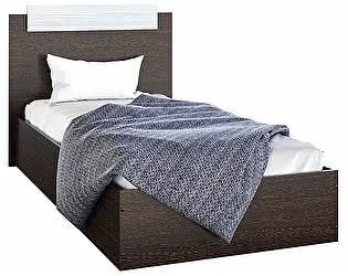 Спальная кровать Эко 120 ЛДСП, Венге/Сосна в Находке