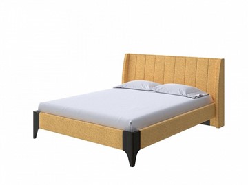Кровать полутороспальная Henry 200х220 Ткань/Массив (Beatto Куркума/Венге) во Владивостоке