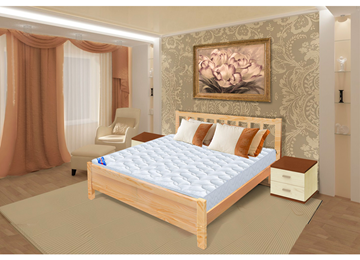 Спальная кровать Прага 140х200 с оcнованием в Уссурийске