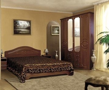 Модульная спальня Ивушка-5, цвет Итальянский орех в Артеме