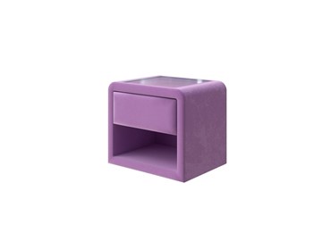 Прикроватная тумба Cube 52х41, Велюр (Shaggy Lilac) в Артеме