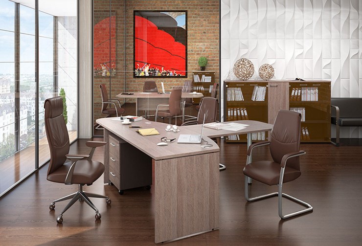 Набор мебели в офис Xten для двух сотрудников с тумбочками во Владивостоке - изображение 2