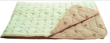 Одеяло «Зима-Лето», ткань: тик, материалы: бамбук/верблюжья шерсть во Владивостоке