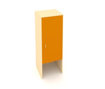 Детский шкаф ДП-2 Беж + Оранжевый в Артеме
