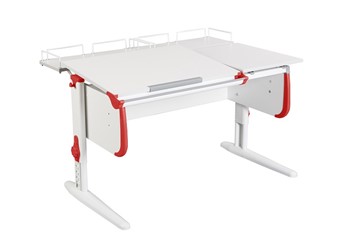Растущий стол 1/75-40 (СУТ.25) + Polka_z 1/600 (2шт) белый/серый/Красный во Владивостоке