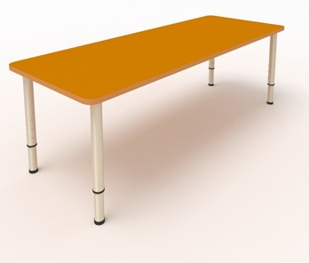 Стол для детей 2-местный  (по одну сторону столешн.) СДО-2 (0-3) оранжевый в Артеме