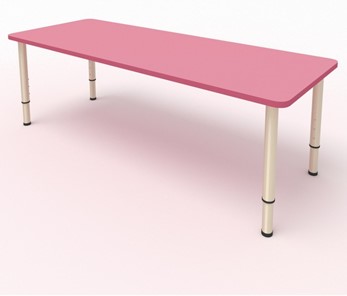 Стол детский 2-местный  (по одну сторону столешн.) СДО-2 (0-3) розовый в Артеме
