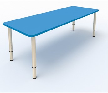 Стол детский 2-местный  (по одну сторону столешн.) СДО-2 (0-3) синий в Артеме
