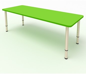 Детский стол 2-местный  (по одну сторону столешн.) СДО-2 (0-3) зеленый (МДФ) в Артеме