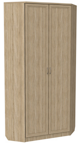 Шкаф распашной 401 угловой со штангой, цвет Дуб Сонома в Уссурийске