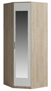 Шкаф угловой Genesis Светлана, с зеркалом, белый/дуб сонома в Уссурийске