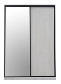 Шкаф-купе с зеркалом Ивару Винтер-6.16, винтерберг/темно-серый в Артеме