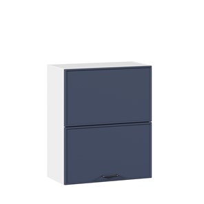 Шкаф кухонный горизонтальный 600 комбинированный Индиго ЛД 298.970.000.125, Белый/Тёмно-синий во Владивостоке