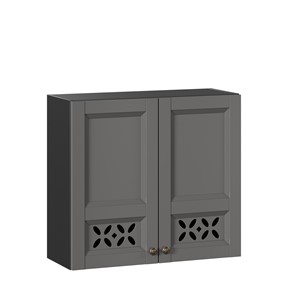 Кухонный шкаф Амели-3 800 ЛД 299.360.000.035, Черный/Оникс серый во Владивостоке