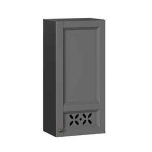 Шкаф кухонный Амели-3 высокий 400 ЛД 299.420.000.041, Черный/Оникс серый во Владивостоке