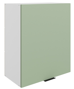 Кухонный шкаф Стоун L600 Н720 (1 дв. гл.) (белый/полынь софттач) во Владивостоке