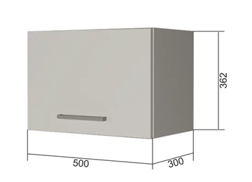 Шкаф на кухню В350, Серый/Белый в Артеме