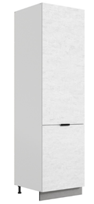 Шкаф-пенал Стоун 2 L600 (2 дв.гл.) (белый/белая скала) во Владивостоке