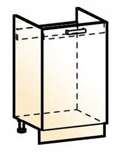 Шкаф рабочий под мойку Стоун L500 (1 дв. гл.) в Артеме