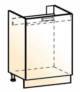 Шкаф рабочий под мойку Стоун L600 (1 дв. гл.) в Артеме