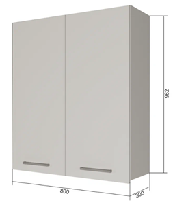 Кухонный шкаф Sanvut ВС9 80, Сатин/Антрацит в Артеме