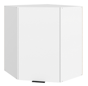 Угловой кухонный шкаф Стоун  L600x600 (1 дв. гл.) (белый/джелато софттач) в Артеме