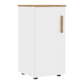Низкий шкаф колонна с левой дверью FORTA Белый-Дуб Гамильтон FLC 40.1 (L) (399х404х801) во Владивостоке