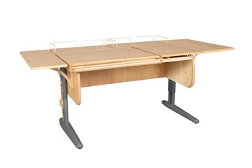 Растущий стол Дэми 1/75-40 (СУТ.25) + Polka_z 1/600 (2 шт.) + Polka_b 1/550 (2 шт.) бежевый/серый/бежевый в Артеме