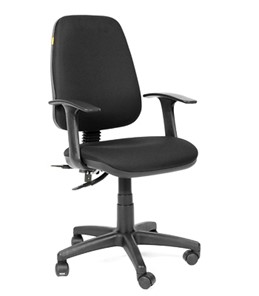 Офисное кресло CHAIRMAN 661 Ткань стандарт 15-21 черная во Владивостоке