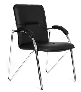 Кресло компьютерное CHAIRMAN 850 Экокожа Terra 118 черная в Артеме