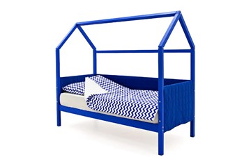 Кровать-домик детская «Svogen синий» мягкая во Владивостоке