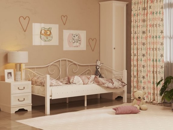 Кровать для детей Гарда 7, 90х200, белая в Уссурийске - изображение